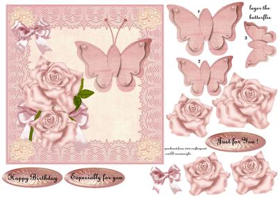 Lace,roses,butterflie