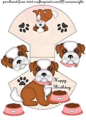 Cute Wobble Card Doggie