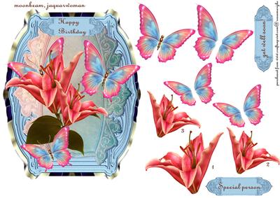 Butterflie Beauty Happy Birthday