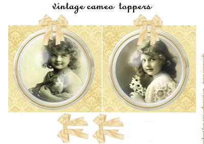 Vintage Girl Cameo