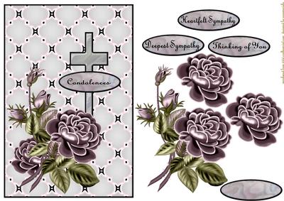 Heartfelt Sympathy Vintage Roses