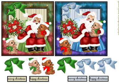 Two Toppers Christmas Santa