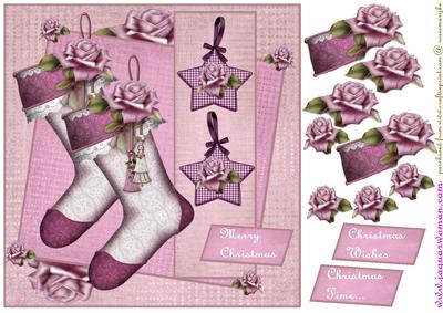 Christmas Stockings in Purple