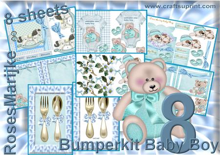 Bumperkit Baby Boy 8 Sheets