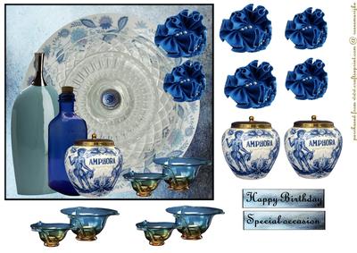 Vintage Mix Delfts Bleu