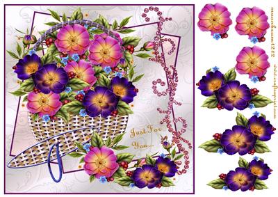 Flower Basket Just for You - 