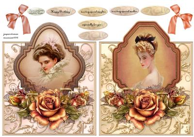 Two Over the Top Vintage Lady Toppers