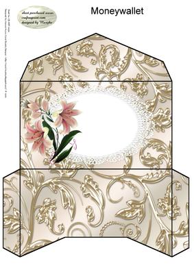 Moneywallet,lace,lillies