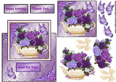 Over the Top Roses Teapot