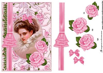 Vintage Lady in Pink