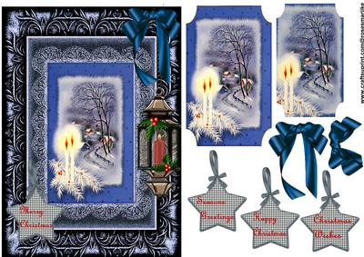 Vintage Christmas Snowscene