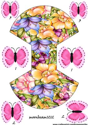 Happy Butterflies Rocker Card