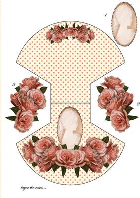Vintage Roses and Cameo Rockercard