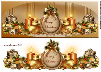 Large Dl Card Christmas