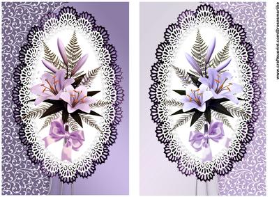 Toppers Lace and Lillies