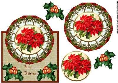 Over the Top Vintage Poinsettias