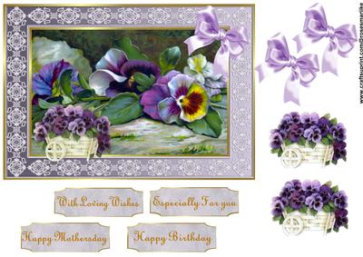 Pansies in Lilac