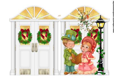 Shaped Card Christmas Carols