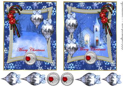 Christmas Snowscene Toppers