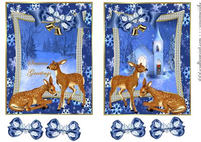 Christmas Snowscene Toppers