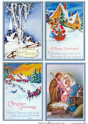 Vintage Christmas Toppers