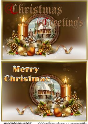 Christmas Toppers Vintage Church