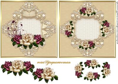 Antique Roses Toppers