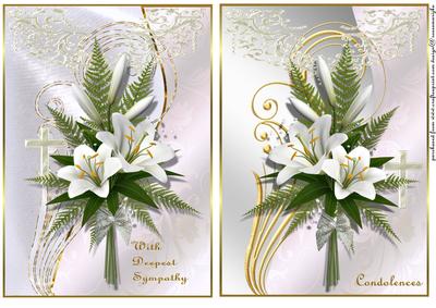 Sympathy Lillies Toppers