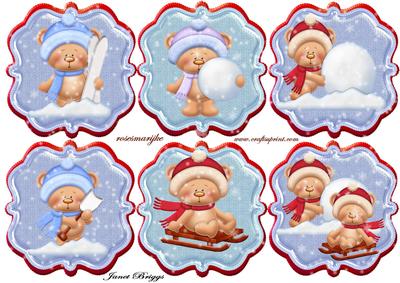 Christmas Teddie Toppers