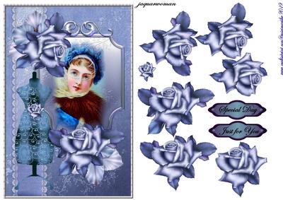 Vintage Fashion in Bleu