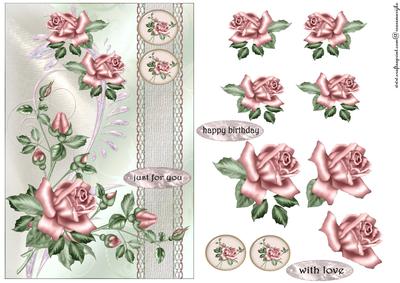 Roses,lace and Swirls