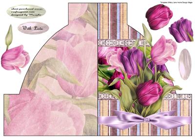 Abstract Shaped Card Tulips from Amsterdam