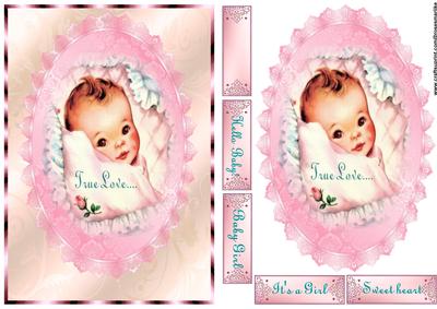 Vintage Baby Girl True Love