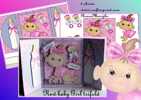 Mini Kit Baby Girl Trifold