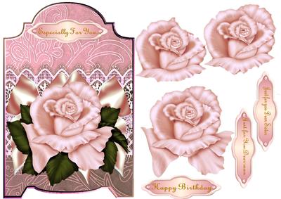 Screen Card Satin Roses