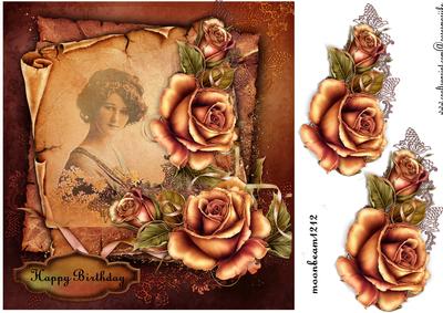 Vintage Beauty Golden Roses