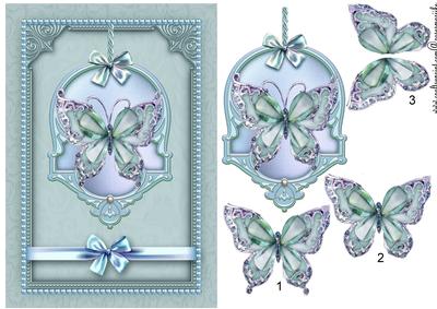 Classic Butterflie in Vintage Bleu