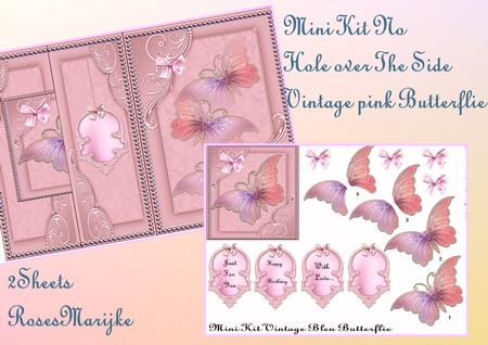 Mini Kit Vintage Pink Butterflie