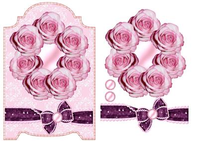 Screen Card Pink Roses