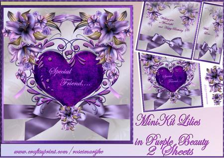 Mini Kit Purple Lilies Beauty