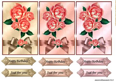 Toppers and Tags 12 Roses