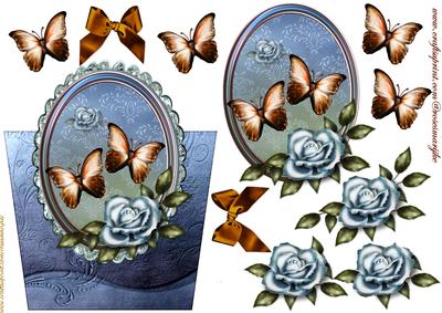 Over the Top Roses and Butterflies