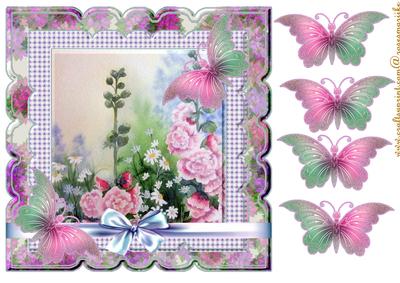 Scallop Butterflie and Garden