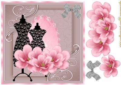 Vintage Female Fashion Magnolias