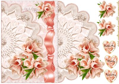 Pink Lace and Blossoms