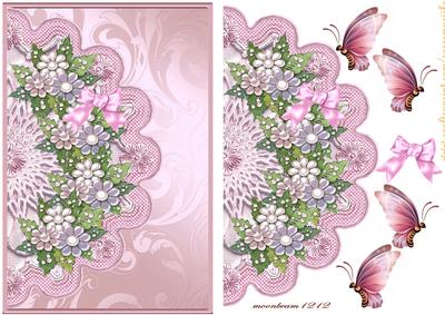 Pearl Flowers in Pink