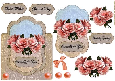 Vintage Roses Scallop Over the Top