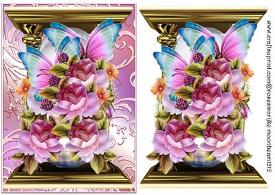English Roses and Butterflies 3