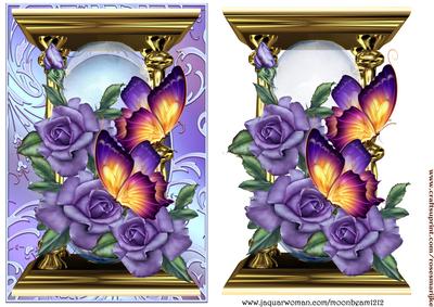 Heritage Roses and Butterflies 4