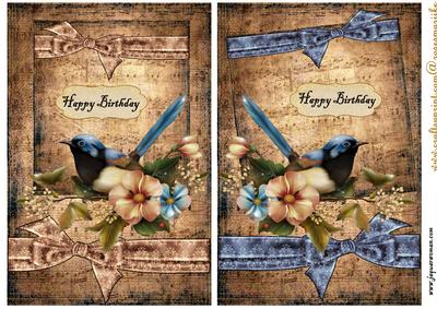 Birds and Bows Vintage